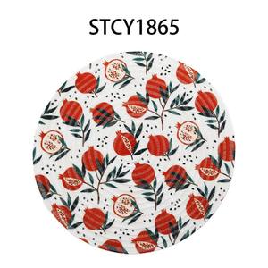 แผ่นรองจานสำหรับตกแต่งลายดอกไม้ยอดนิยมในฤดูใบไม้ร่วงแผ่นรองจานพิมพ์ลายฉนวนกันความร้อนแผ่นรองจานสไตล์ตะวันตกที่เรียบง่ายและอเนกประสงค์ - Product Image 3