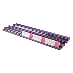 Support de rangement de luxe noir brillant pour pions de Mahjong, à trois niveaux, thème baseball, pour <span class=keywords><strong>4</strong></span> joueurs, organisateur de pièces de jeu - Product Image 4