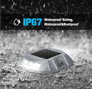 उद्यान एल्यूमीनियम उठाया फुटपाथ मार्कर स्पाइक डॉक डेक पथ Ip68 चेतावनी प्रकाश के साथ बिल्ली आँख सौर रोड स्टड का नेतृत्व किया - Product Image 4