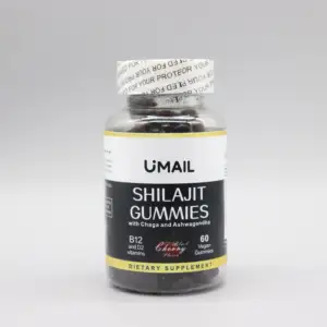 Gummibärchen mit Chaga Ashwagandha Vitaminen B12 D2 Shilajit Gummibärchen 500 mg reine Himalaya-Shilajit-Supplements