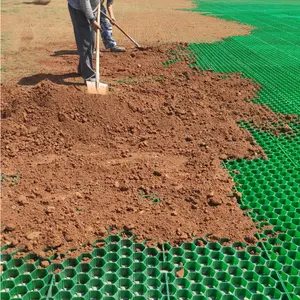 Çim kaldırım taşı ızgarası fiyat yüksekliği 70mm plastik çim çim ızgara hdpe çakıl ızgarası finişer driveway için plastik çim finişer