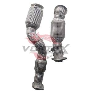 ท่อลงแคทแบบไหลสูง Vortex 304 สแตนเลสสตีล สำหรับ BMW M3 G80 S58 3.0T ปี 2023–2025 พร้อมแผ่นกันความร้อน ไม่มีไฟเตือน CEL - Product Image 3