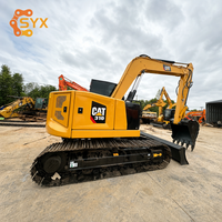 Надежный и мощный гусеничный экскаватор-погрузчик CAT 310 с ковшом 0,45 м, двигателем 51,8 кВт, грузоподъемностью 10 тонн, б/у, для земляных работ