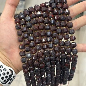 ลูกปัดอะมาโซไนต์คุณภาพสูงขนาด 8 มม. รูปทรงลูกบาศก์ ขายส่ง, ลูกปัดหินธรรมชาติทรงเหลี่ยม ขนาด 15 นิ้ว สำหรับทำเครื่องประดับ - Product Image 5