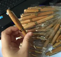 Reciclado Natural de presente de luxo caneta esferográfica caneta com caixa de caneta de bambu de bambu eco friendly