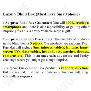 Cadeau surprise 100% mobile : <span class=keywords><strong>Smartphone</strong></span> intelligent, électronique 3C, gaming, 5G, global, mystère, chanceux - Product Image 2