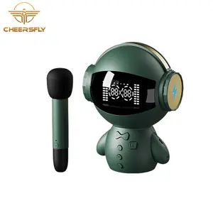 M100 Robot Smart BT Haut-Parleur AI Entrée Vocale 1800mAh Interphone Microphone Carte Lecture AUX Audio Externe