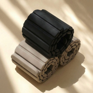 Poids de cheville et de poignet pliables portables 2 kg, équipement d'exercice en plastique pour usage domestique, entraînement du corps entier, unisexe, rose, noir, beige - Product Image 3