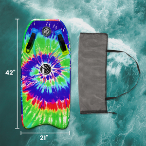 Bodyboard gonflable portable de 48 pouces en PVC, super pliable, avec technologie de couture à marteau, pour enfants - Product Image 1