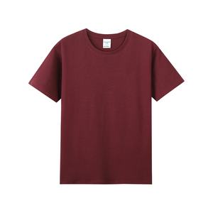 TKAN77D T-shirt coupe régulière pour hommes solides sérigraphie respirant 180g coton tricoté lourd col rond - Product Image 2