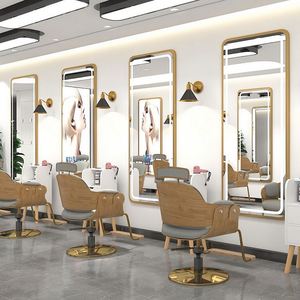 Mobilier de salon de maquillage de luxe Miroir de coiffure à deux côtés avec support pour sèche-cheveux - Product Image 3