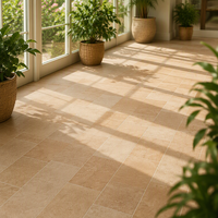 Carrelage extérieur en céramique de Foshan, Guangdong, style pierre calcaire, 600x1200, texture mate, résistant à l'usure, faible absorption d'eau