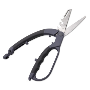 Kitchen <b>Scissors</b> Stainless Steel Grey Straight Head Home Use Vegetable <b>Meat</b> Bone Cutter Barbecue Cutter - Product Image 1