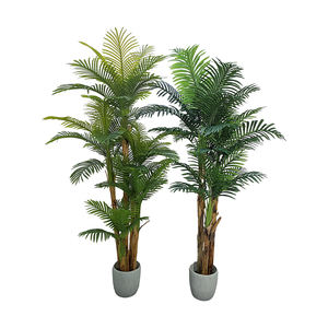 Árbol Artificial de Palma, Juego de 5 Varas, <span class=keywords><strong>42</strong></span> Hojas, Decoración Ecológica para Interiores/Oficina, 125 cm de Altura, Plástico+Alambre de Hierro - Product Image 5