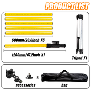 Niveau <span class=keywords><strong>laser</strong></span> professionnel vert DIY 420 cm (165 pouces) avec support télescopique, trépied et <span class=keywords><strong>tige</strong></span> de nivellement réglable - Product Image 6