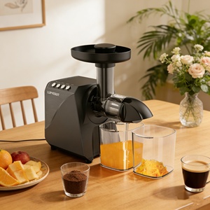 เครื่องคั้นน้ำผลไม้แบบช้า 2-in-1 และเครื่องชงกาแฟ - ฟังก์ชั่นคู่สำหรับน้ำผลไม้สดและเอสเพรสโซที่บ้าน - Product Image 1
