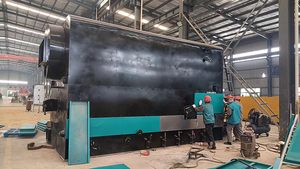 הספק תרמי מדורג 2.8MW דוד תעשייתי מכונה דוד מים חמים דוד מים חמים בלחץ אווירי ביומסה - Product Image 5