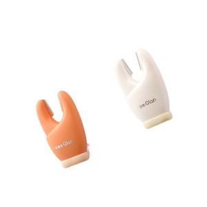 Qian Garlic Peeler <b>Crab</b> Claw Design Orange White Quick Peel No Smell Kitchen Tool - Product Image 5