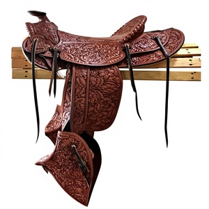 Sillas de Montar Inglesas de Cuero Genuino de Alta Resistencia con Diseño Grabado Personalizado, Precio Directo de Fábrica, Estilo Ecuestre - Product Image 1