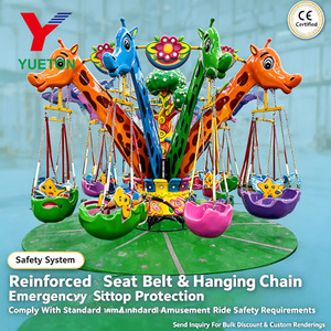 Columpio de Dibujos Animados para Parque de Atracciones, <span class=keywords><strong>Silla</strong></span> Voladora de Jirafa para Niños, Carrusel de Animales, Sillas Voladoras en Venta a Precio Económico - Product Image 4