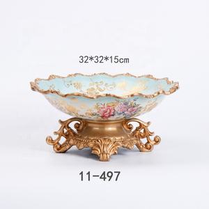 <span class=keywords><strong>Maison</strong></span> Hôtel Vaisselle 6 Pièces Ensemble Elégant Rond Bleu Collations De Légumes <span class=keywords><strong>Assiette</strong></span> De Fruits - Product Image 2