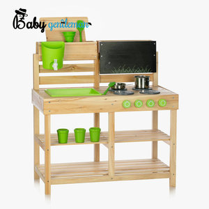 Toddler Play Running Water Wooden <strong>Outdoor</strong> <strong>Mud</strong> <strong>Kitchen</strong> for Kids Z101013C - Product Image 4