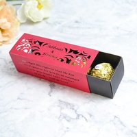 Boîtes à bonbons indiennes de mariage personnalisées, boîtes à bonbons rectangulaires découpées au laser Nikkah faveurs
