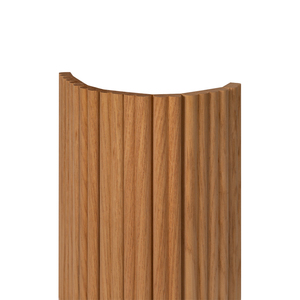 Impiallacciature di DESIGN MUMU a prezzi accessibili di lusso impressionanti tavole in rovere bianco curvo pannello di legno Forl parete decorazione armadietto - Product Image 1