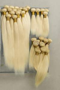 Extensioni di Capelli Umani Biondi 613 Ondulati, <span class=keywords><strong>30</strong></span>-32 Pollici, Remy Brasiliani - Product Image 5