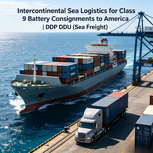 Expédition de fret haut de gamme |   Expédition maritime intercontinentale pour les envois de batteries de classe 9 vers l'Amérique avec service DDP et DDU - Product Image 1