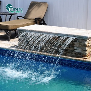 Cascadas de Pared para Piscina de Jardín de Acero Inoxidable Water Faery, Decoración de Agua Moderna para Exteriores con Cambio de Color LED, Grosor de 1.5 mm - Product Image 5