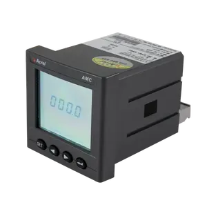 Acrel Voltmeter AMC72L-DV/M 4-20mA Analog Output DC dapat diprogram pengukur voltase untuk Panel DC tampilan Digital LCD