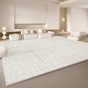 Faux Wool Living Room Carpets Home <strong>Cream</strong> Style Custom <strong>Large</strong> Fluffy Non-slip Backing Area <strong>Rug</strong> - Product Image 3