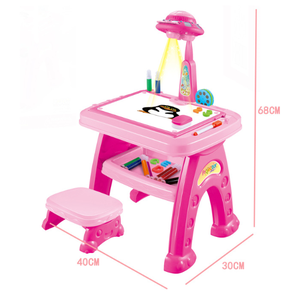 Mesa de Desenho Multifuncional Educacional com Projetor para Crianças, Brinquedo de Aprendizagem de Inteligência - Product Image 5