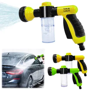 Wash Hose Attachment Soap Dispenser Bottle Nozzle Sprayer Dog Bathing Sprayer for Pet Showering, Car Washing Watering Plants