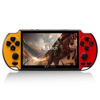 Console de jeu portable rétro X7 Plus, écran LCD couleur 5,1 pouces, 8 Go, double joystick, lecteur de jeux vidéo, plus de 200 jeux intégrés