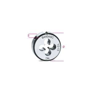 BETA - 004400224 Troqueles redondos con paso grueso y rosca UNC hechos de acero cromado (paquete múltiple) ACCESORIOS HERRAMIENTAS ELÉCTRICAS - Product Image 1