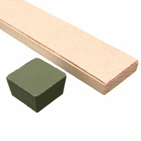 Outil à main double face pour l'affûtage des lames en cuir Manche en bois Aiguiseur de rasoir Polissage Composés verts Ensemble d'outils de maroquinerie