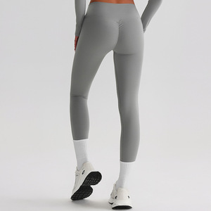 Fırçalanmış nefes ganimet artırıcı Yoga pantolon bahar yaz yüksek belli egzersiz tayt koşu spor vücut şekillendirme için - Product Image 2