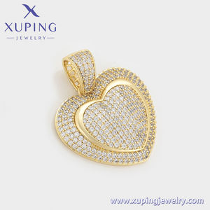 X000864280 gioielli <span class=keywords><strong>di</strong></span> moda all'ingrosso alla moda 14K placcato in oro glassato con grande ciondolo alla moda da Rapper - Product Image 4