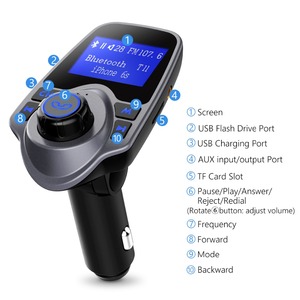 HGホット販売ワイヤレス<span class=keywords><strong>Bluetooth</strong></span>カーキットハンズフリーMP3プレーヤーデュアルUSBポート付きワイヤレス<span class=keywords><strong>Bluetooth</strong></span>トランスミッター - Product Image 2