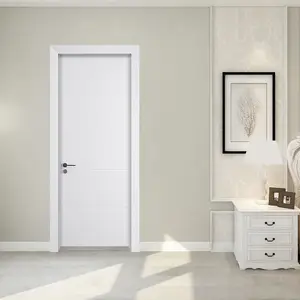 Israel Market Hot Sale Classic White Interior Bedroom WPC Painting Slab Doors For Houses