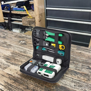 5G Rede Repair <span class=keywords><strong>Tool</strong></span> <span class=keywords><strong>Kit</strong></span> Multi-Modular Plug RJ45 Crimp Alicate Cabo Lan Tester Cortador Stripper Ferramentas de Teste para FTTH - Product Image 3