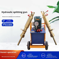 Fendeur de roche hydraulique diesel/électrique C12 avec force de 900T-1200T, outil de fendage de pierre alimenté par moteur