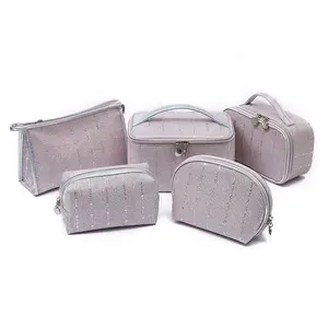 Fancy competitive expensive PU vanity bag ramble anti-odor cosmetic kit good-looking toilet kit for friends
