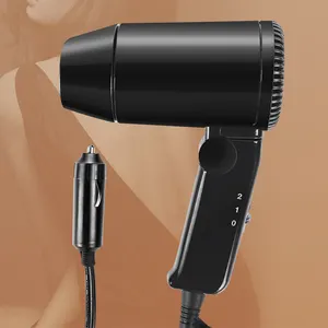 Professional 12V Folding Hair Drier Car-styling Hair Drier With Car Cigarette Lighter Charger Universal Car Portable Hair Drier