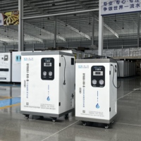 Unité de traitement d'eau pure pour clinique dentaire, machine de traitement d'eau stérile par osmose inverse (RO), avec réservoir sous pression PLC, boîte de vitesses, pompe à engrenages et moteur, 750 L/heure, pour usage dentaire