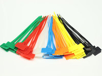 Attaches-câbles autobloquants en nylon 2,5*200mm, étiquettes personnalisables, logos et texte sur mesure, usage industriel et électrique, marque XJH