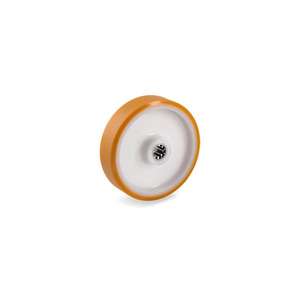 Roues en polyuréthane TELLURE ROTA - 663101 TR', largeur de la roue centrale en polyamide 25mm, ø 80 mm (Qté 12) - Product Image 1