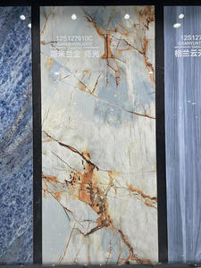 <span class=keywords><strong>Pierre</strong></span> de marbre de luxe vert bleu, carrelage en céramique bleue 1200x2400mm, <span class=keywords><strong>pierre</strong></span> frittée de grande taille 12mm, <span class=keywords><strong>pierre</strong></span> de luxe chinoise de haute qualité - Product Image 4